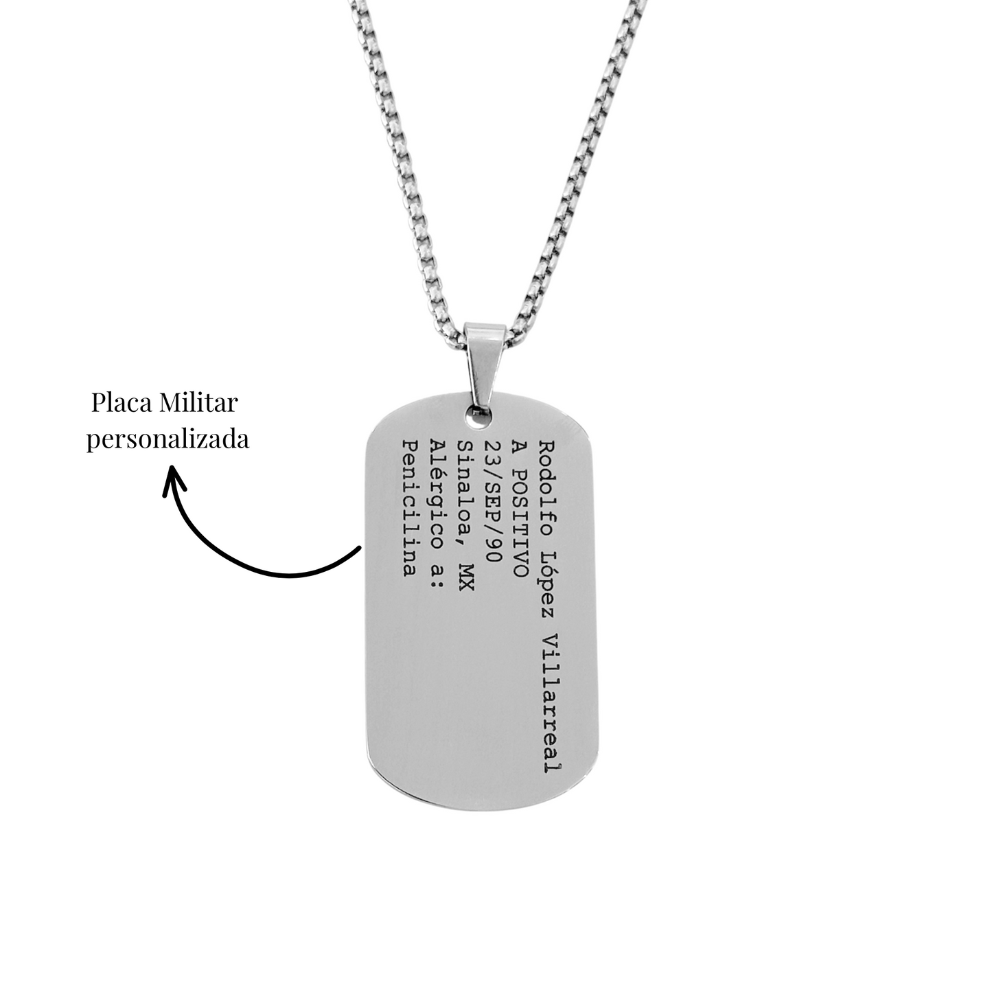 PLACA MILITAR PERSONALIZADA