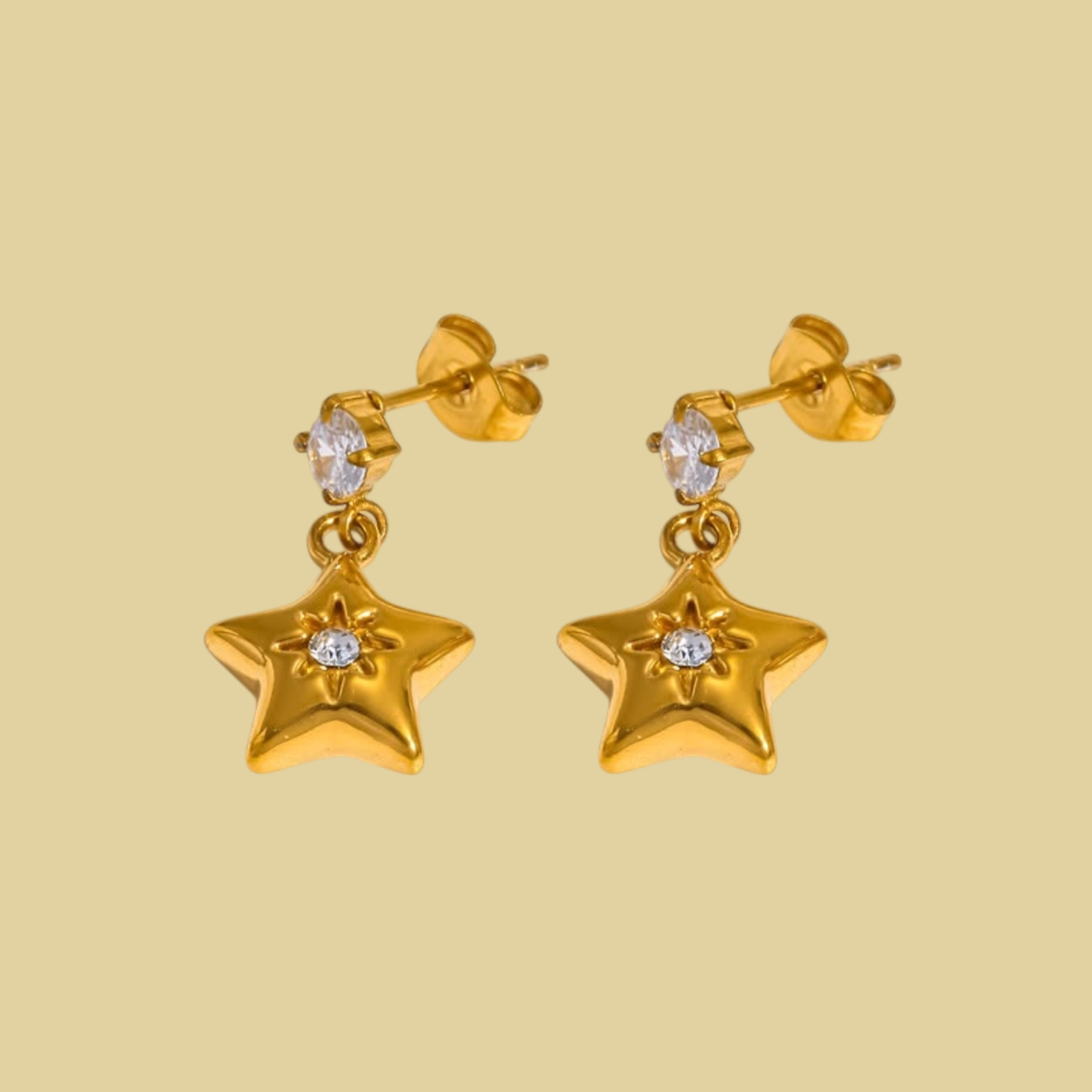 ARETES ESTRELLA COLGANDO