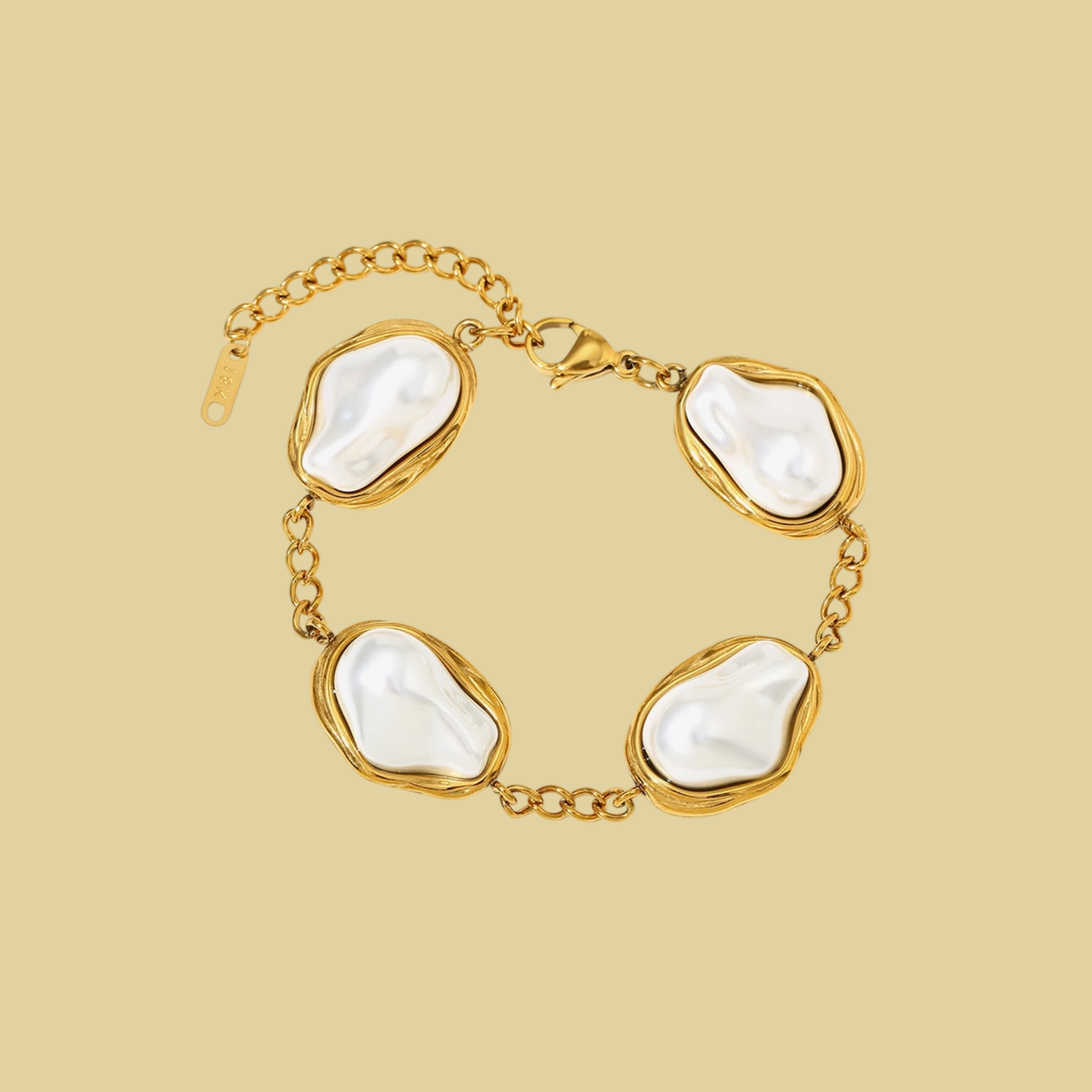 PULSERA PERLA IRREGULAR