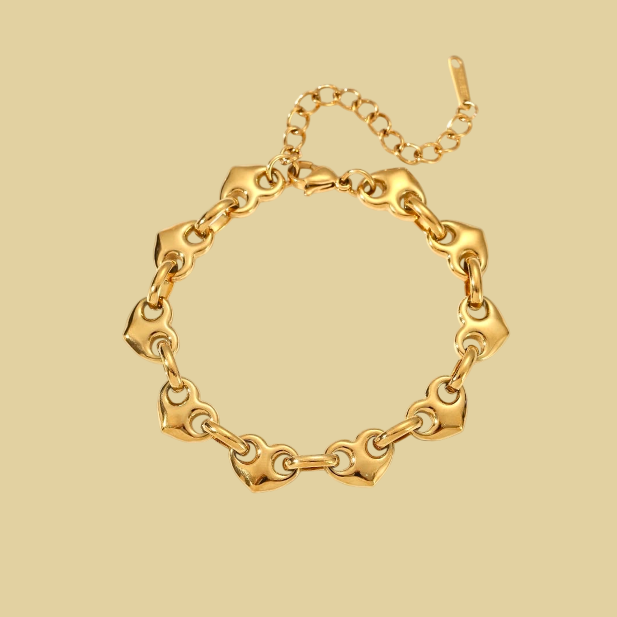 PULSERA CORAZONES PEGADOS