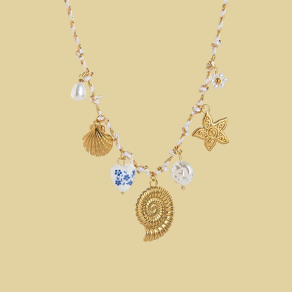 COLLAR PLAYA CHARMS DIJE CARACOL