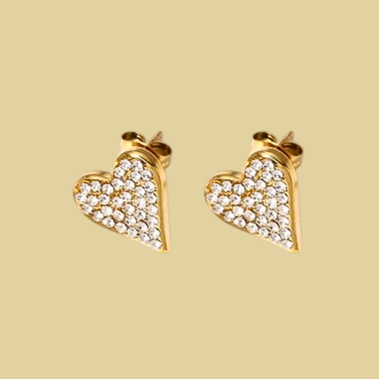 ARETES CORAZON ZIRCONIAS