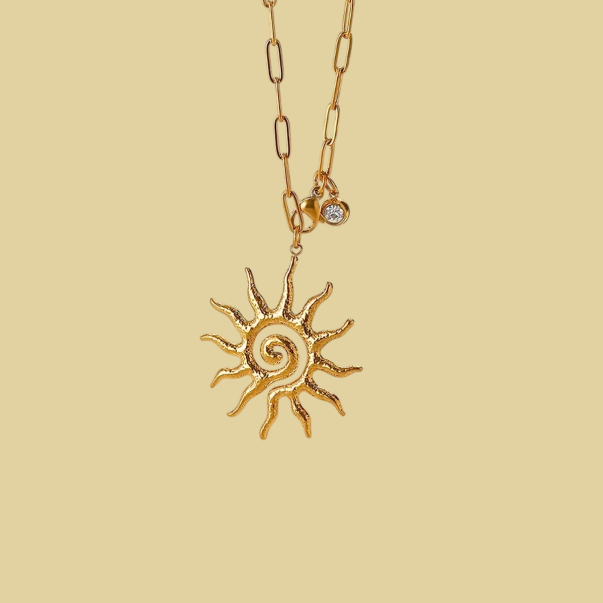 COLLAR SOL CON ZIRCONIA