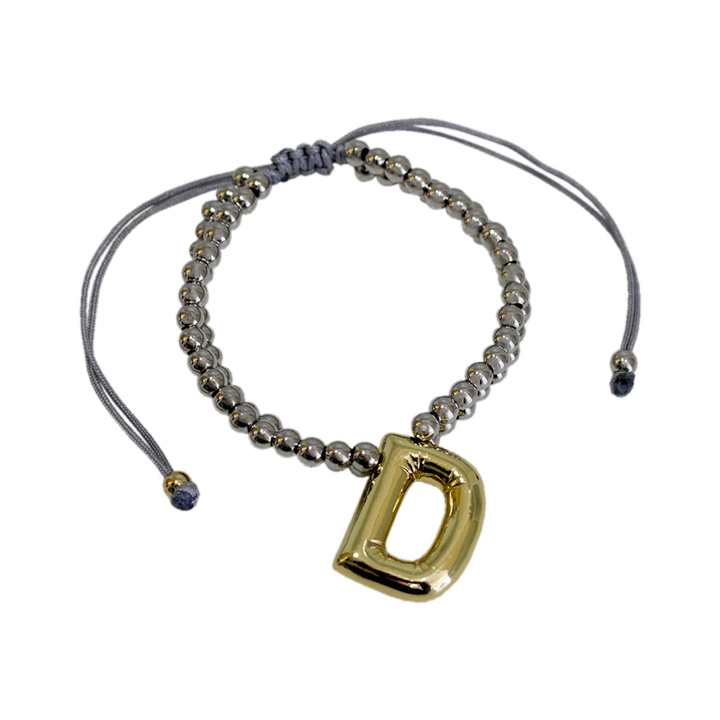 PULSERA INICIAL CHUNKY BICOLOR
