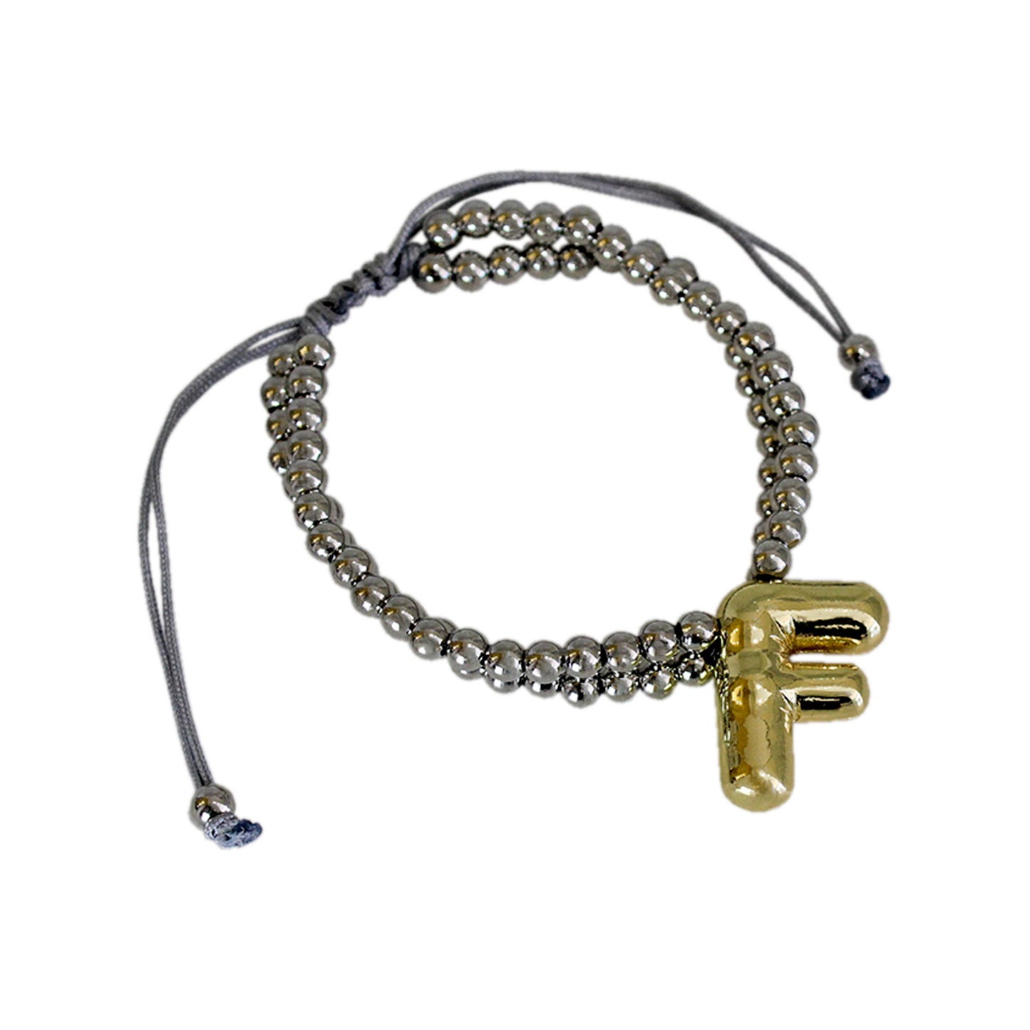 PULSERA INICIAL CHUNKY BICOLOR