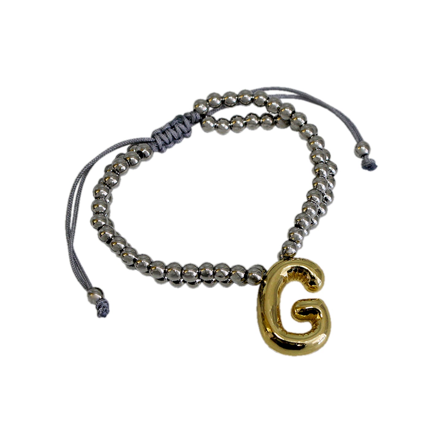 PULSERA INICIAL CHUNKY BICOLOR