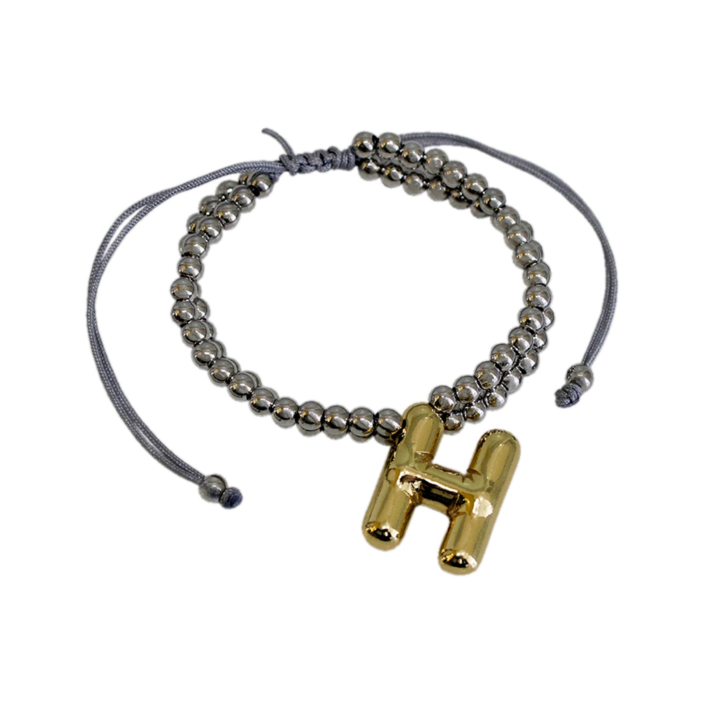 PULSERA INICIAL CHUNKY BICOLOR