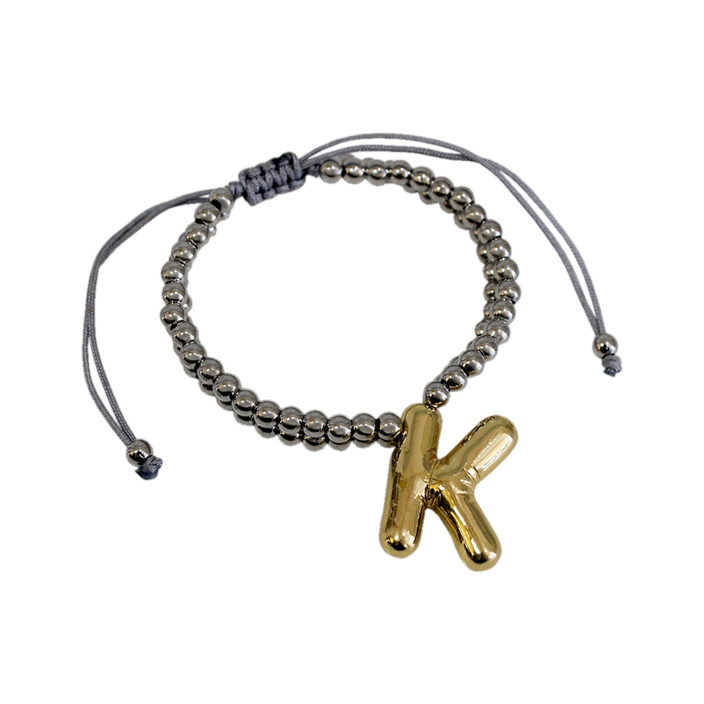 PULSERA INICIAL CHUNKY BICOLOR