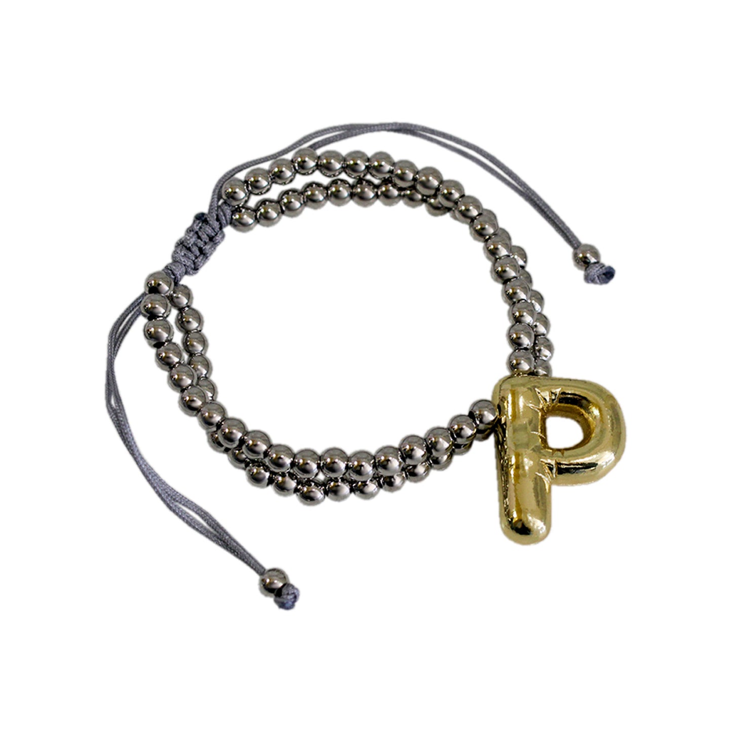 PULSERA INICIAL CHUNKY BICOLOR