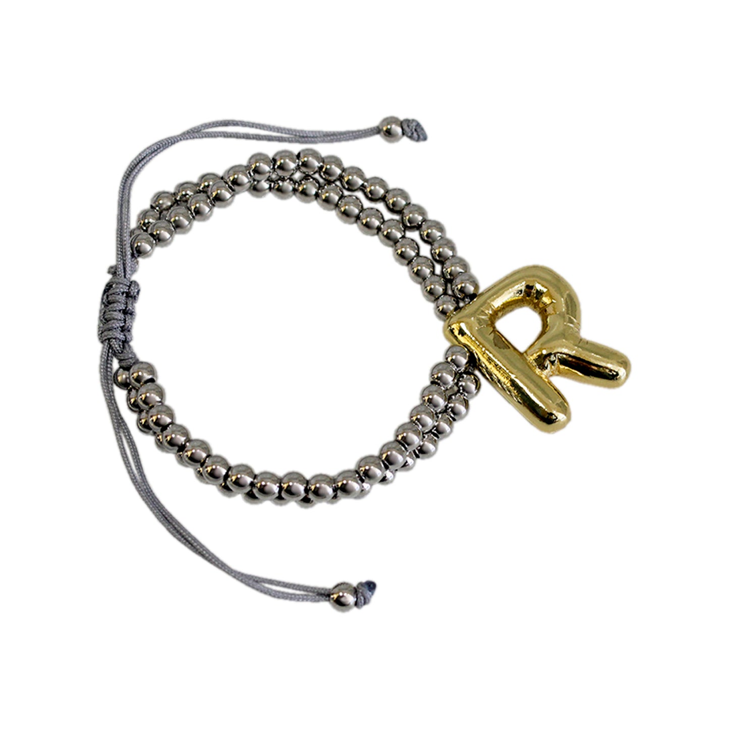 PULSERA INICIAL CHUNKY BICOLOR