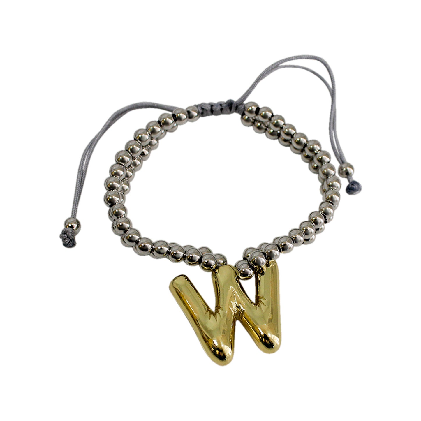 PULSERA INICIAL CHUNKY BICOLOR