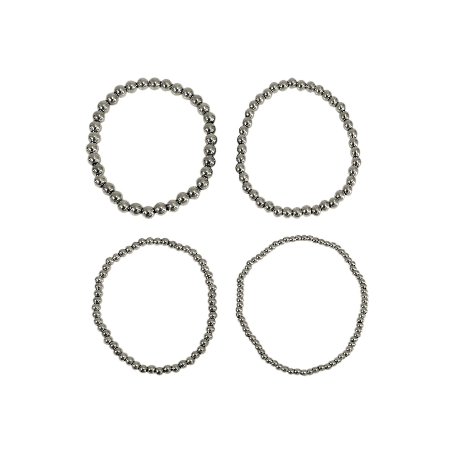 SET 4 PULSERAS BOLITAS