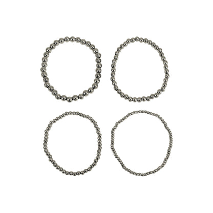 SET 4 PULSERAS BOLITAS