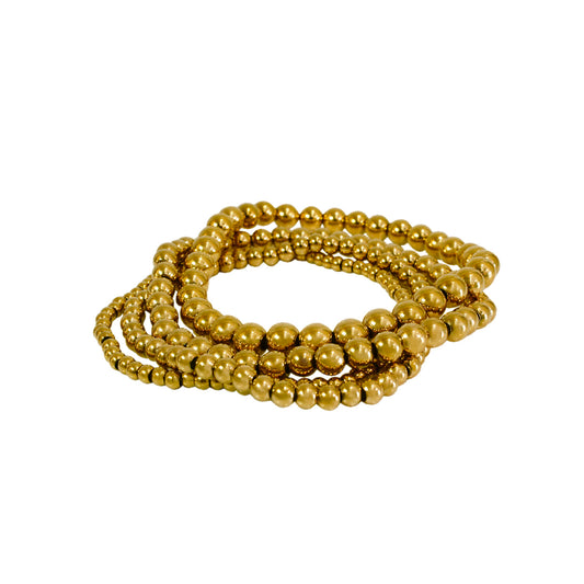 SET 4 PULSERAS BOLITAS