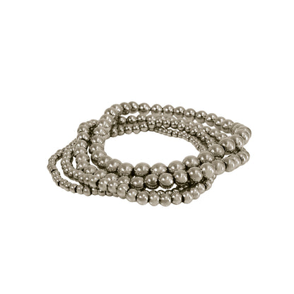 SET 4 PULSERAS BOLITAS